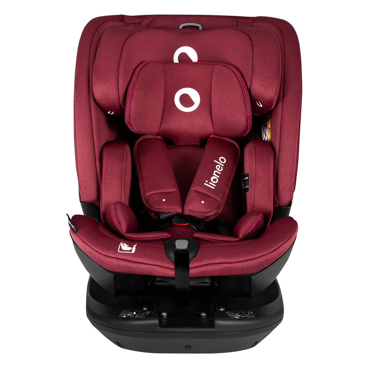 i-Size convertible car seat product view 2 Lionelo Bastiaan RWF i-Size Red Burgundy