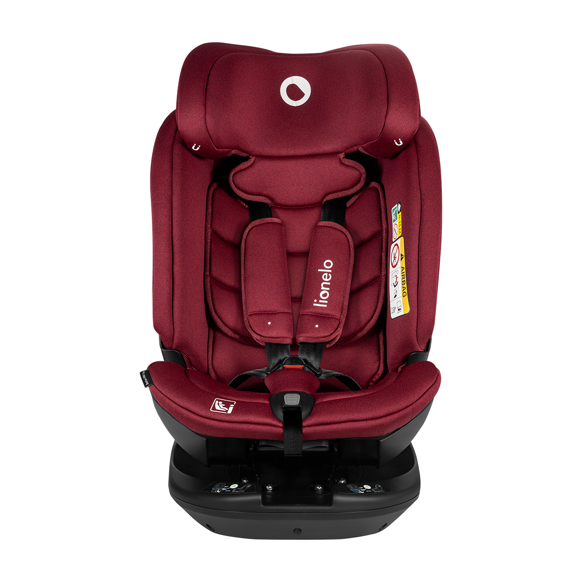 i-Size convertible car seat product view 3 Lionelo Bastiaan RWF i-Size Red Burgundy