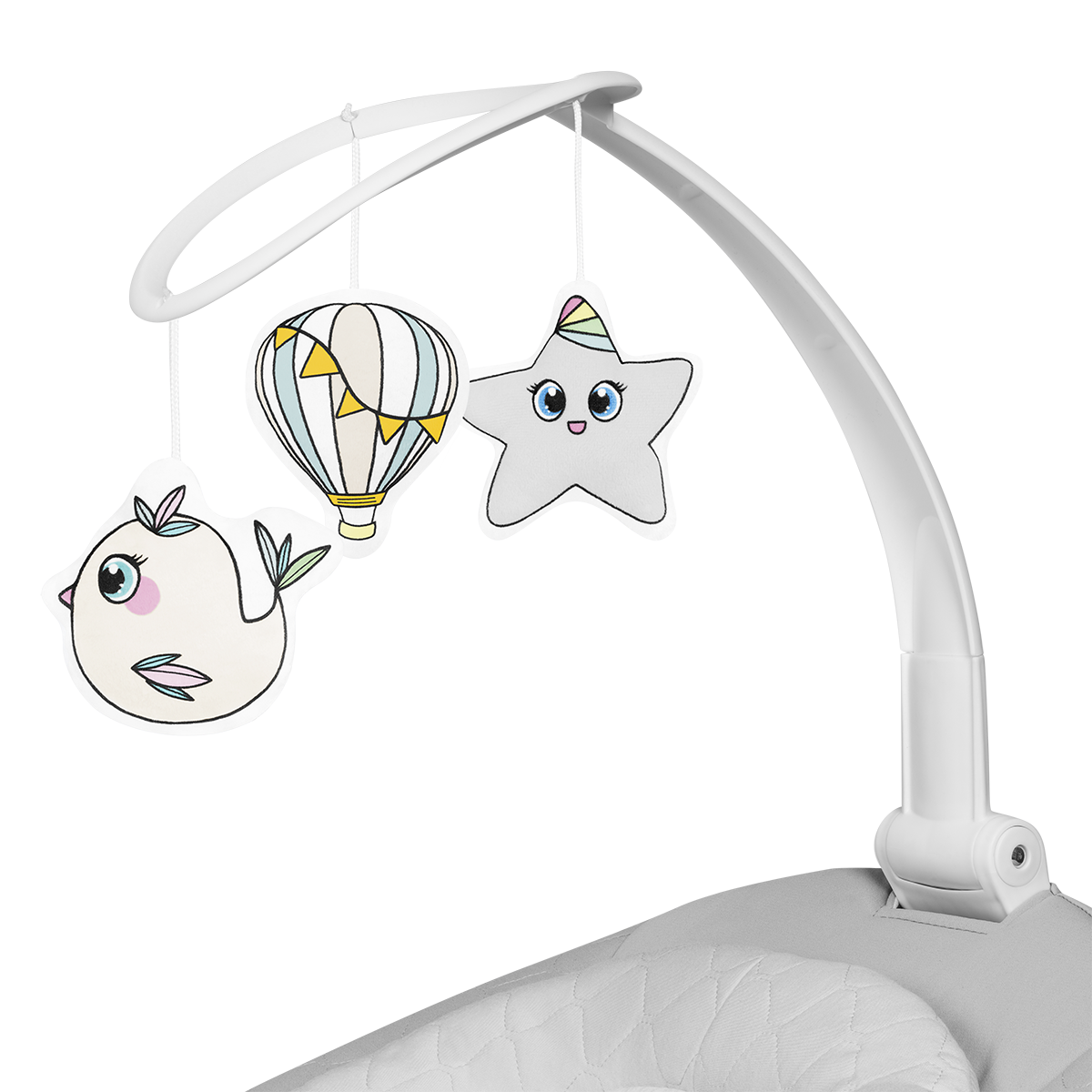 baby bouncer or rocker product view 8 Lionelo Bella Grey Concrete