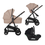 3-in-1 stroller with carrycot, stroller seat and car seat Lionelo Bianka 3-in-1 Beige Taupe