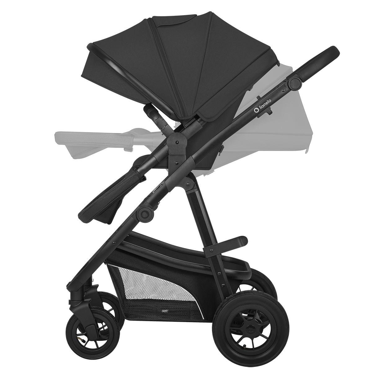 3-in-1 stroller product view 5 Lionelo Bianka 3-in-1 Black Onyx