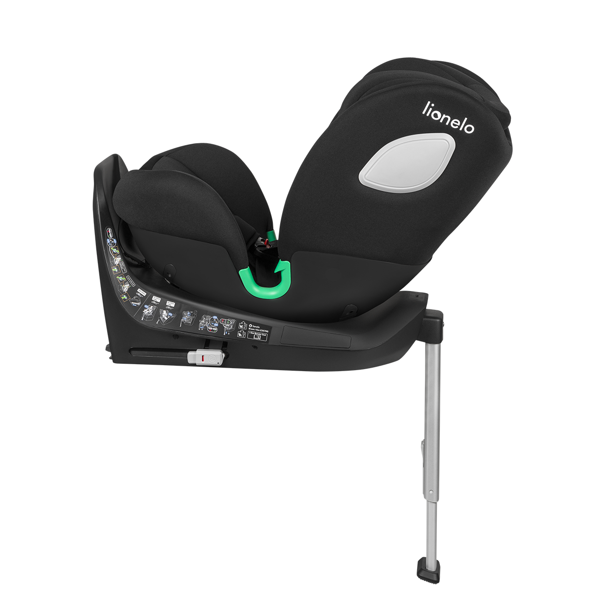 i-Size convertible car seat product view 4 Lionelo Braam i-Size Black Carbon