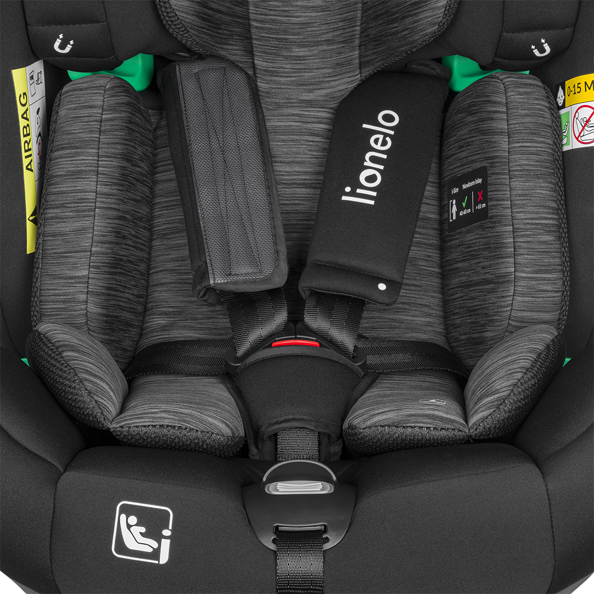 i-Size convertible car seat product view 6 Lionelo Braam i-Size Black Carbon