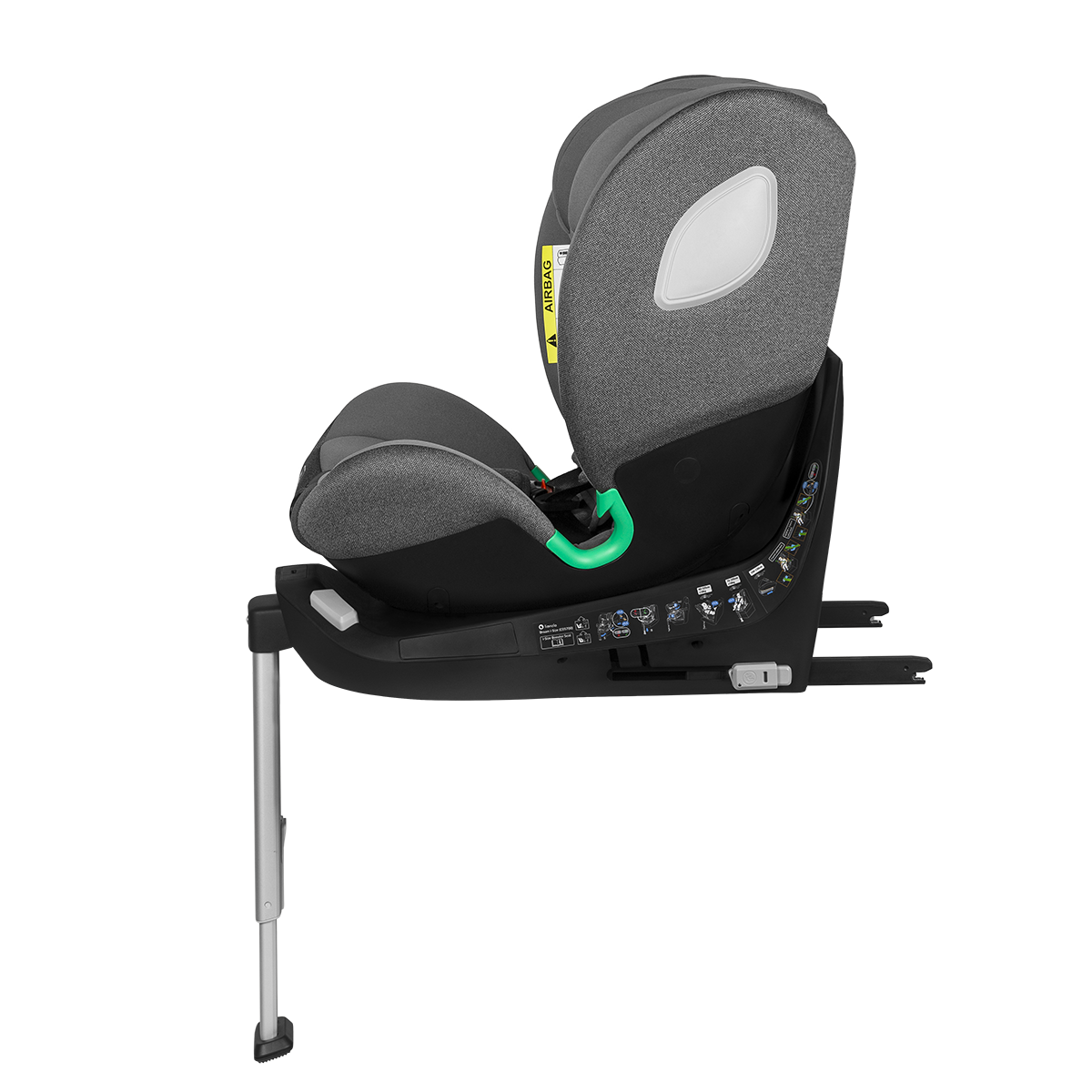 i-Size convertible car seat product view 7 Lionelo Braam i-Size Grey Stone