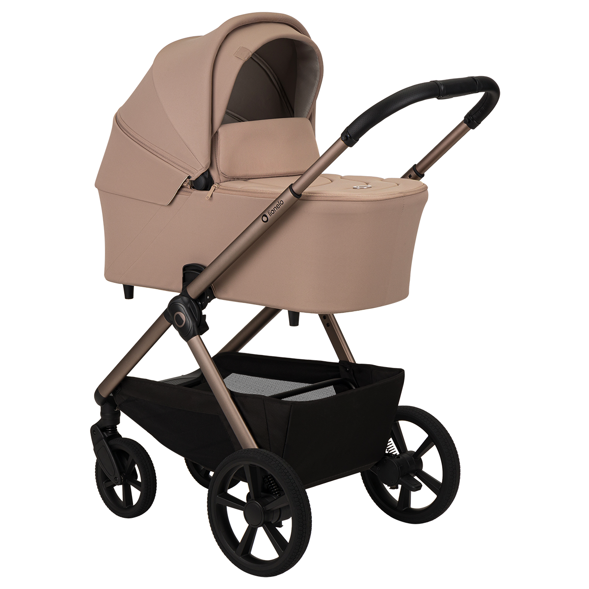 2-in-1 stroller with carrycot and stroller seat Lionelo Carmine 2-in-1 Beige Sand