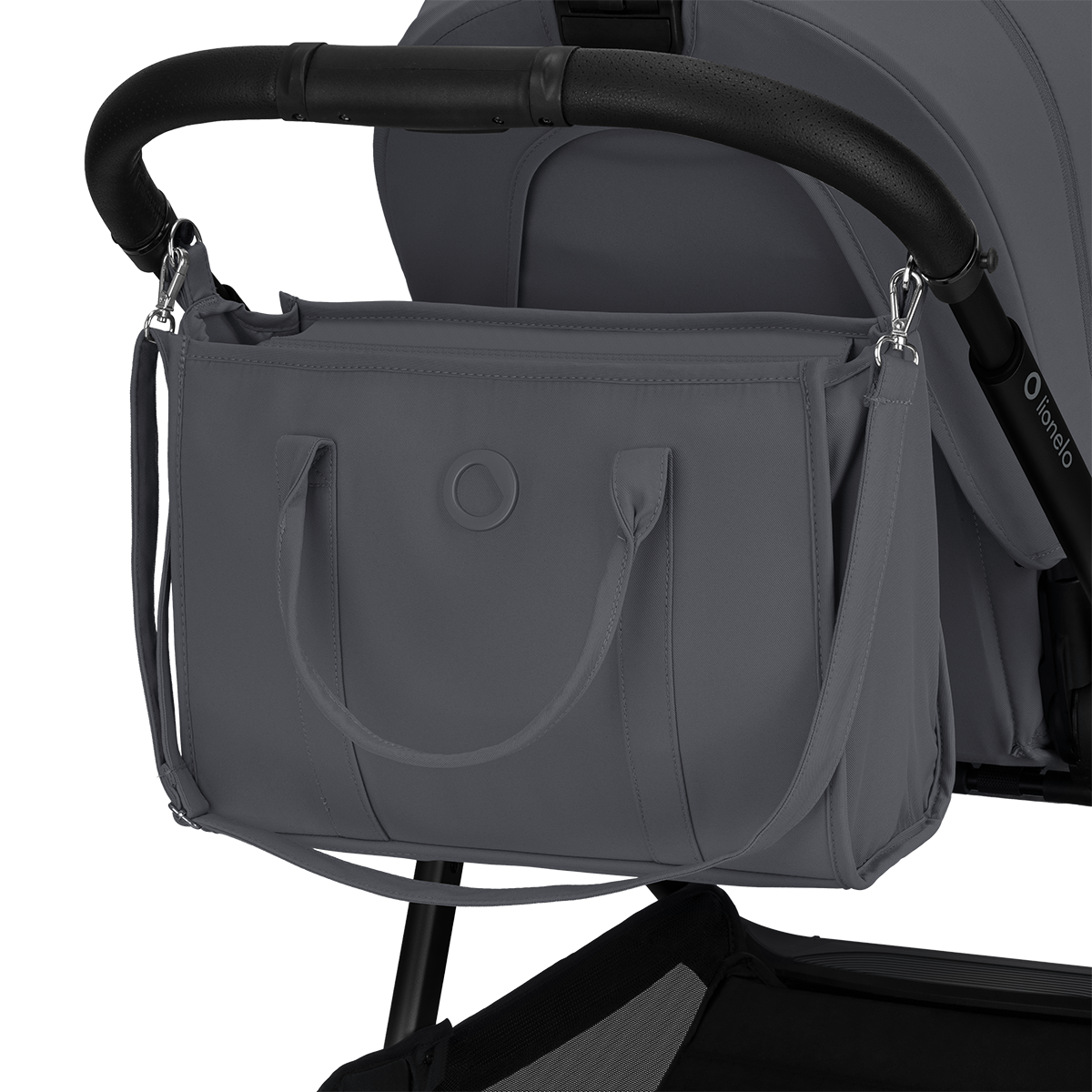 2-in-1 stroller product view 5 Lionelo Carmine 2-in-1 Grey Stone