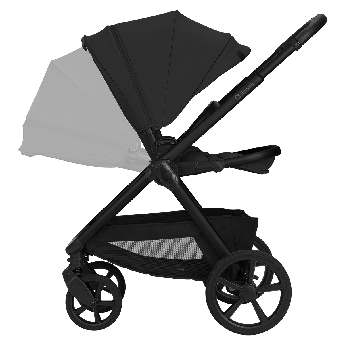 3-in-1 stroller product view 6 Lionelo Carmine 3-in-1 Black Onyx