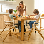 high chair product view 3 Lionelo Celia Grey Wood