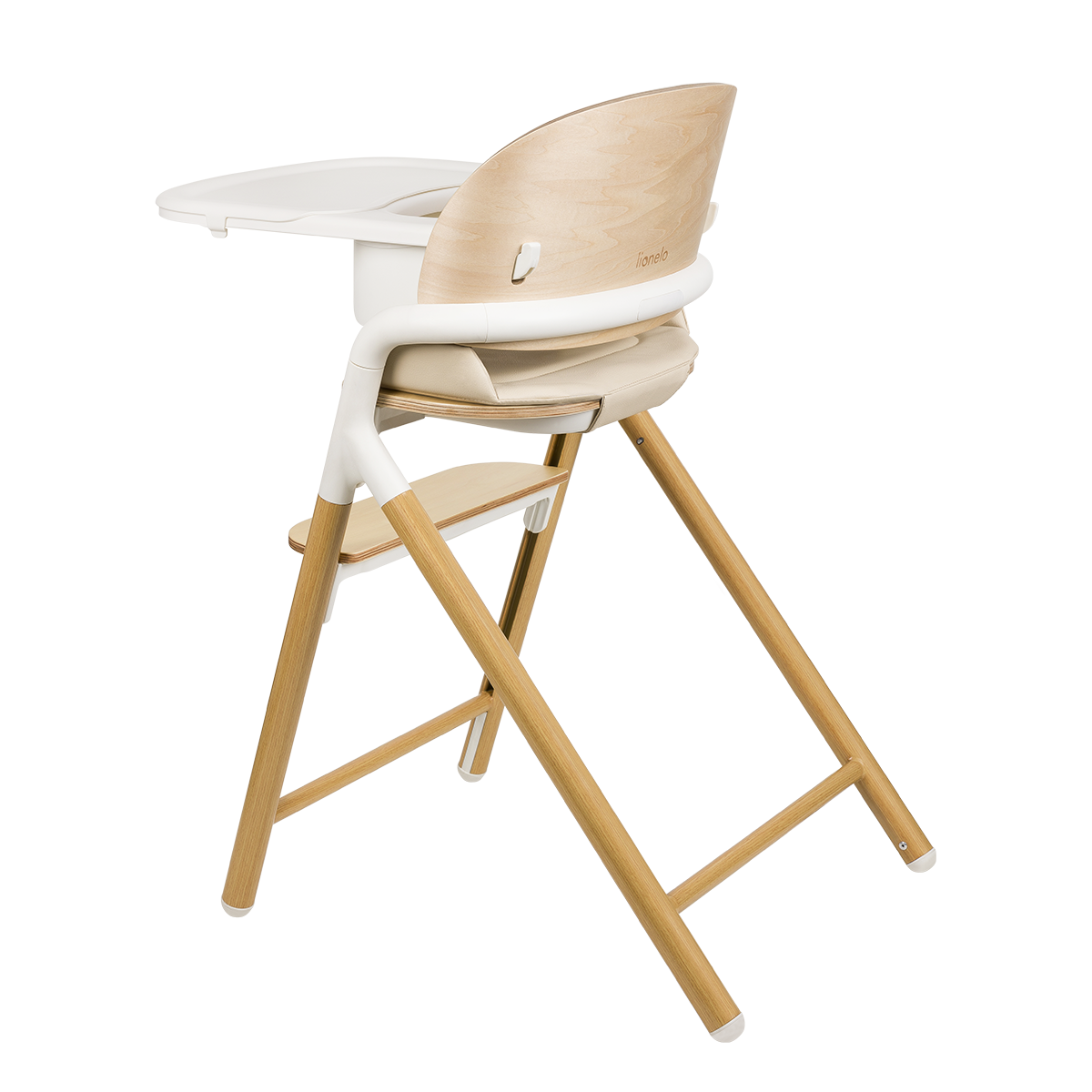 high chair product view 5 Lionelo Celia White Natural Wood