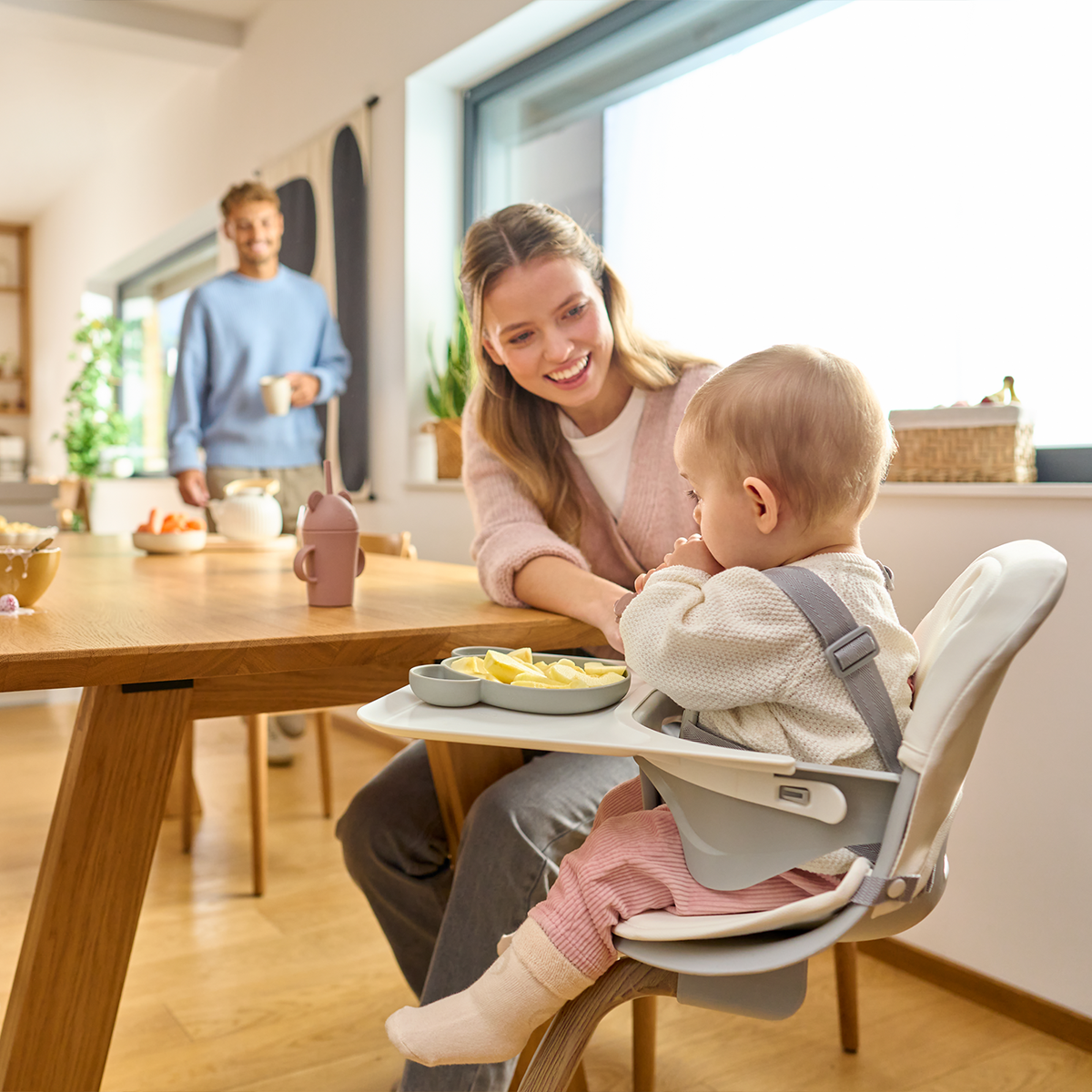high chair product view 2 Lionelo Dalia Grey Stone Natural