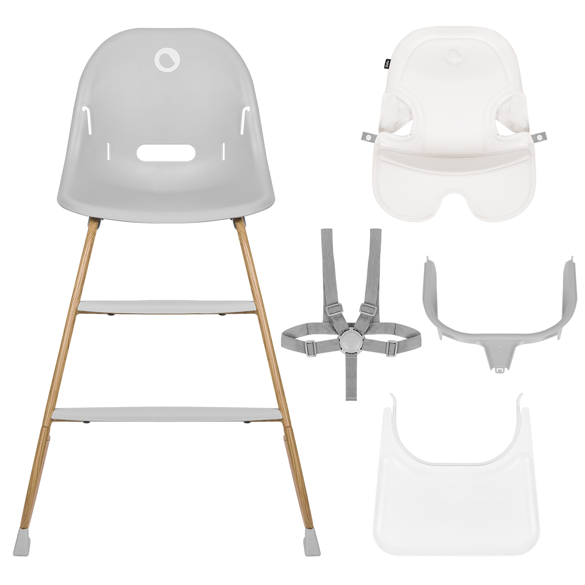 high chair product view 8 Lionelo Dalia Grey Stone Natural