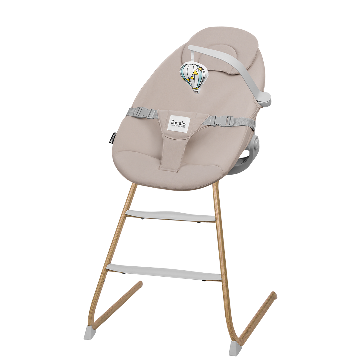 high chair product view 3 Lionelo Dalia Set Grey Stone Natural