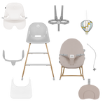 high chair product view 9 Lionelo Dalia Set Grey Stone Natural
