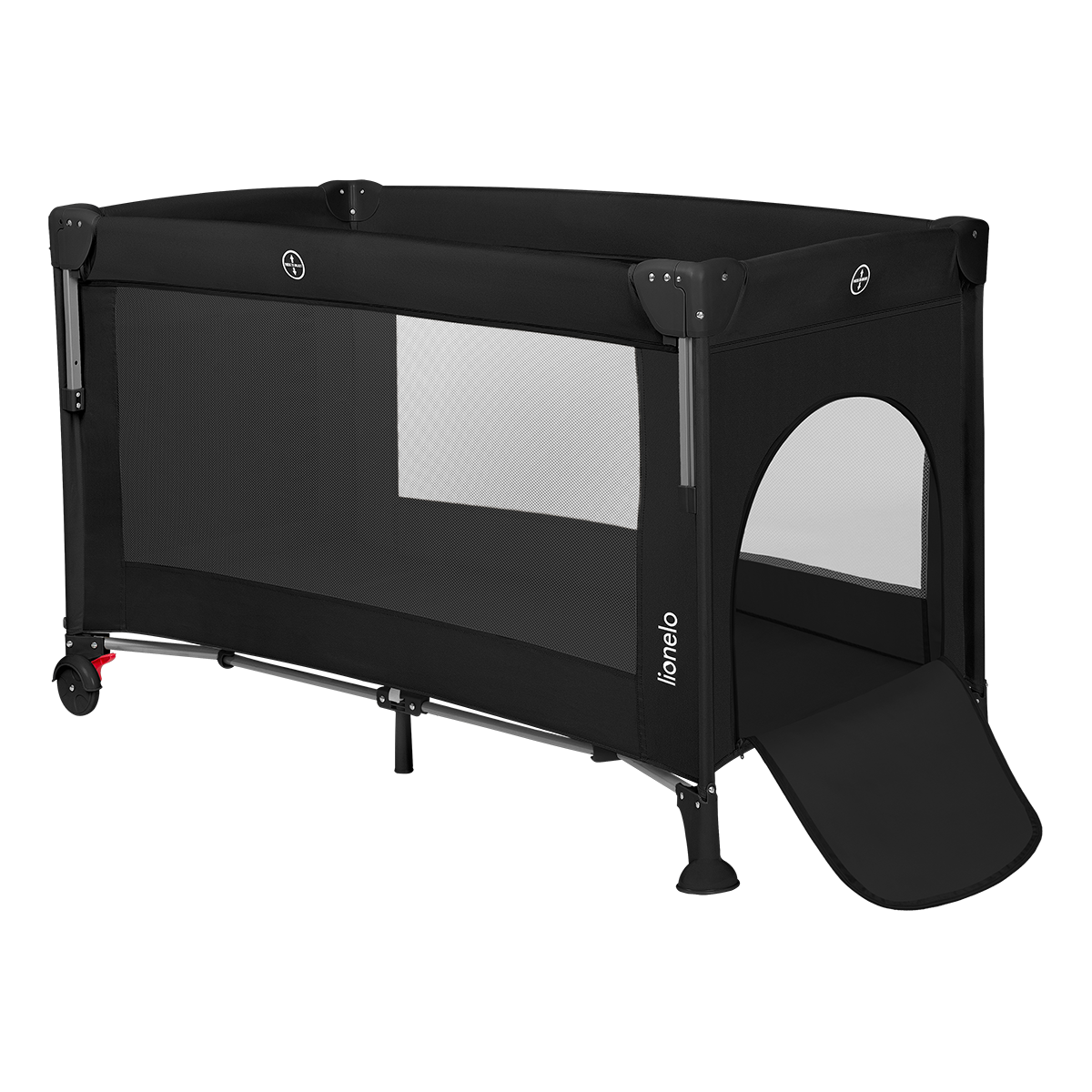 bedside crib product view 2 Lionelo Ellen Black Carbon