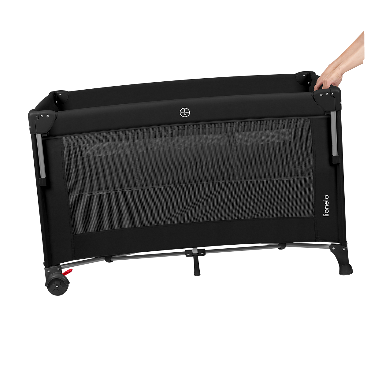 bedside crib product view 3 Lionelo Ellen Black Carbon