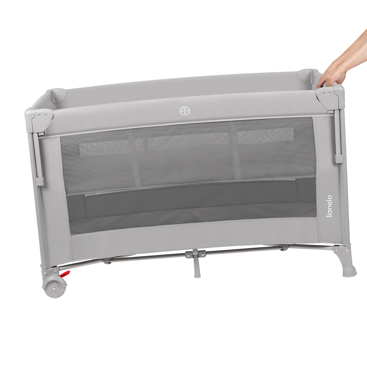 bedside crib product view 3 Lionelo Ellen Grey Concrete