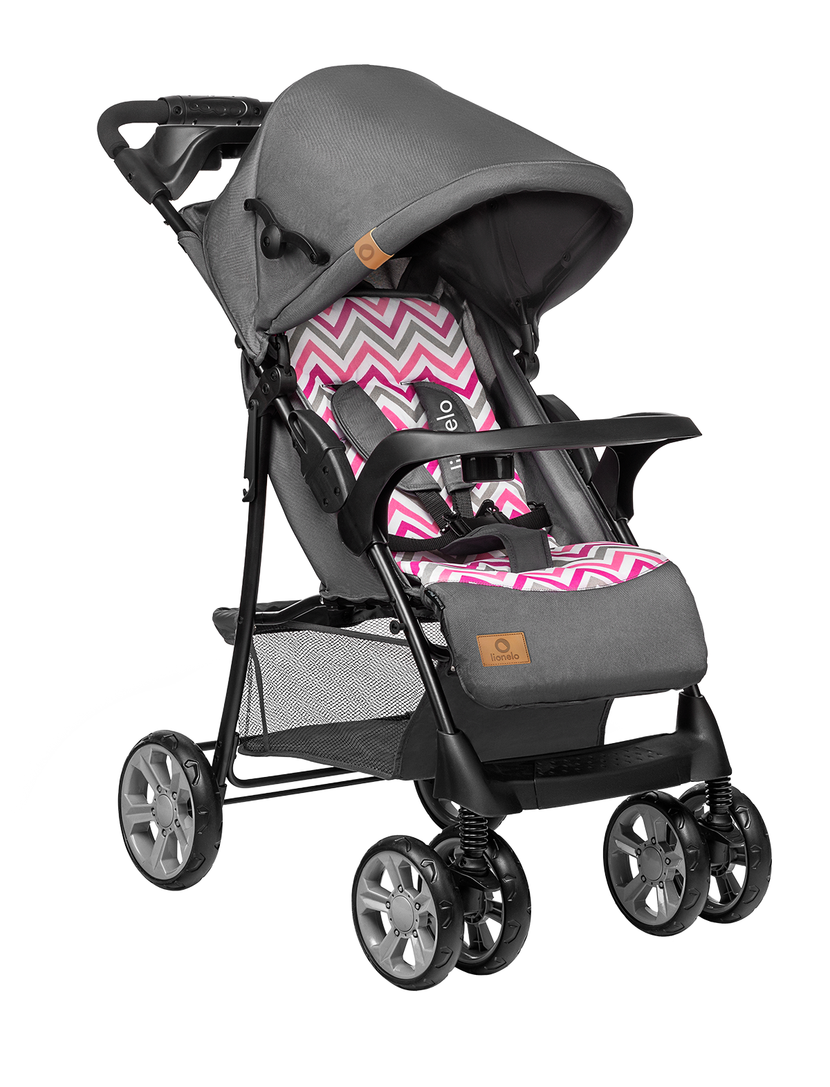 baby stroller product view 3 Lionelo Emma Plus Pink Scandi
