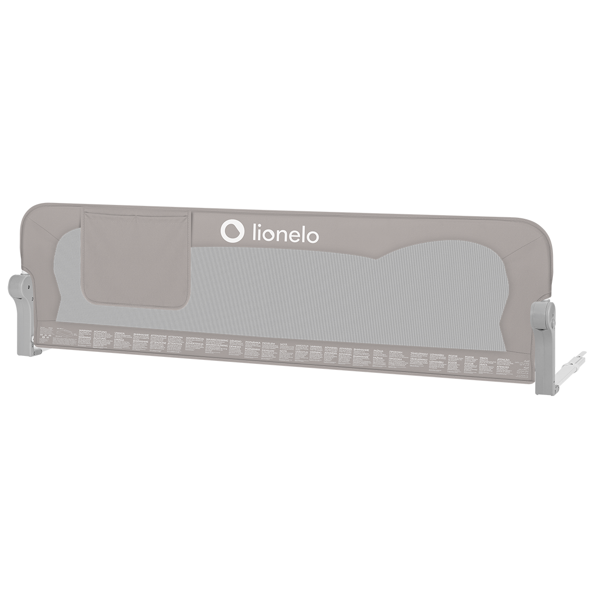 bed safety rail product view 3 Lionelo Eva Grey Melange