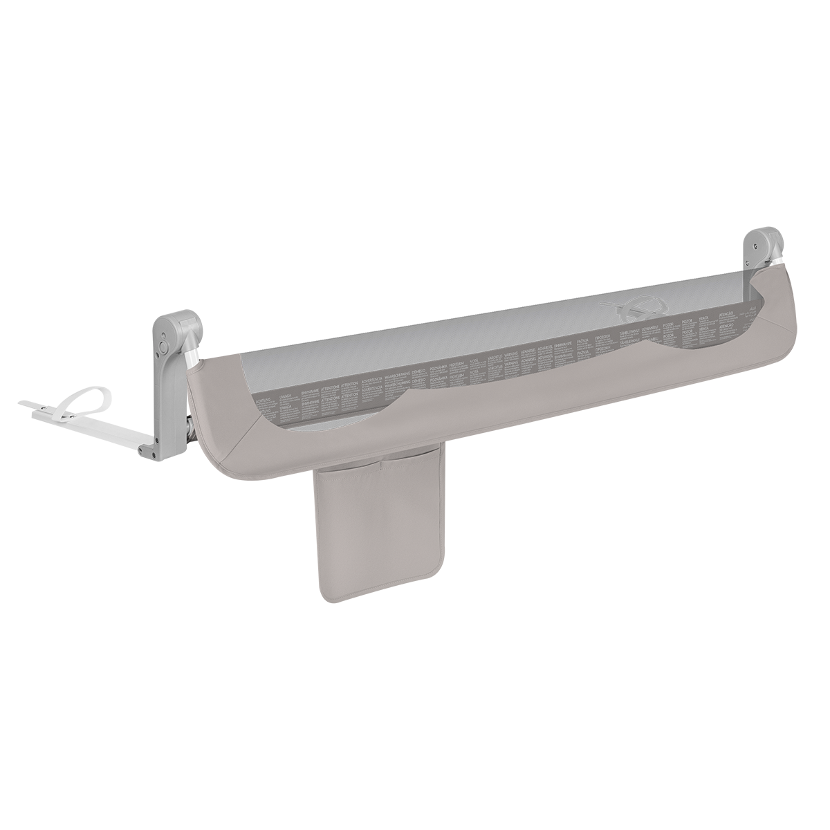 bed safety rail product view 6 Lionelo Eva Grey Melange