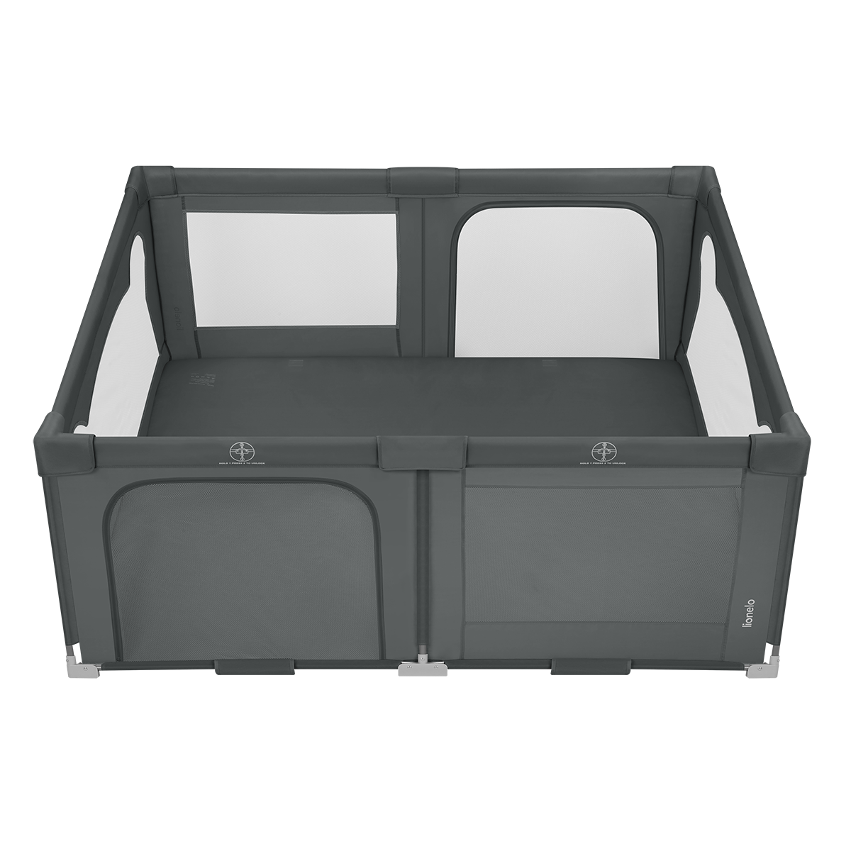 baby playpen product view 5 Lionelo Florence Easy Fold Grey Graphite