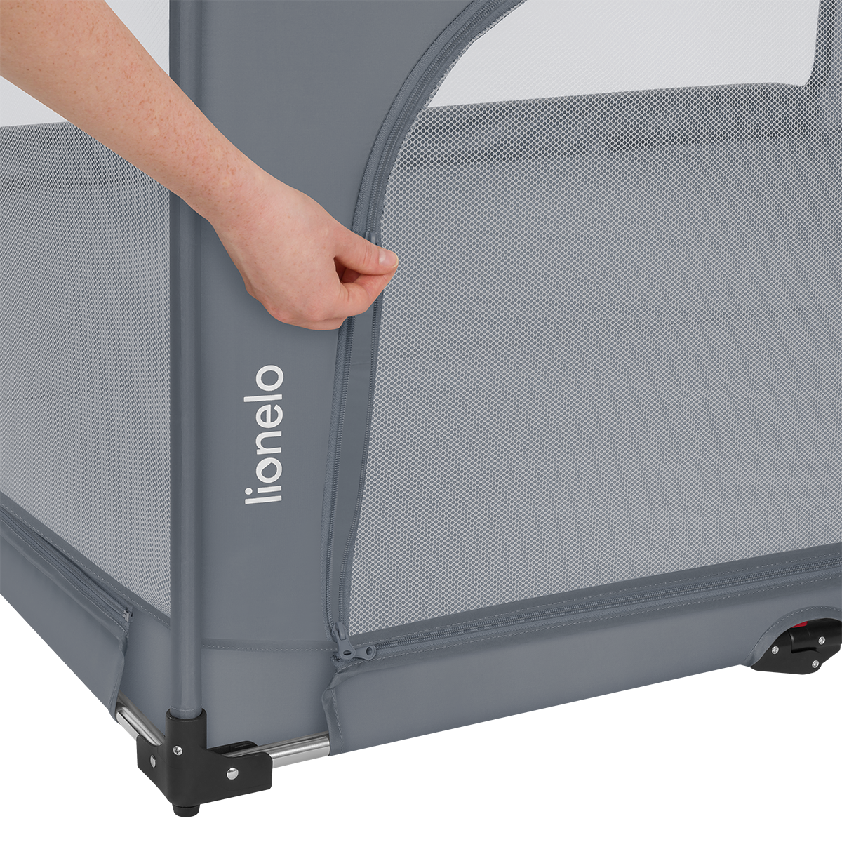 baby playpen product view 5 Lionelo Florence XL Easy Fold Grey Stone
