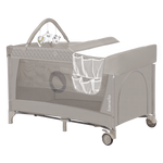 travel cot product view 2 Lionelo Flower Cappuccino