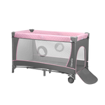 travel cot product view 2 Lionelo Flower Flamingo