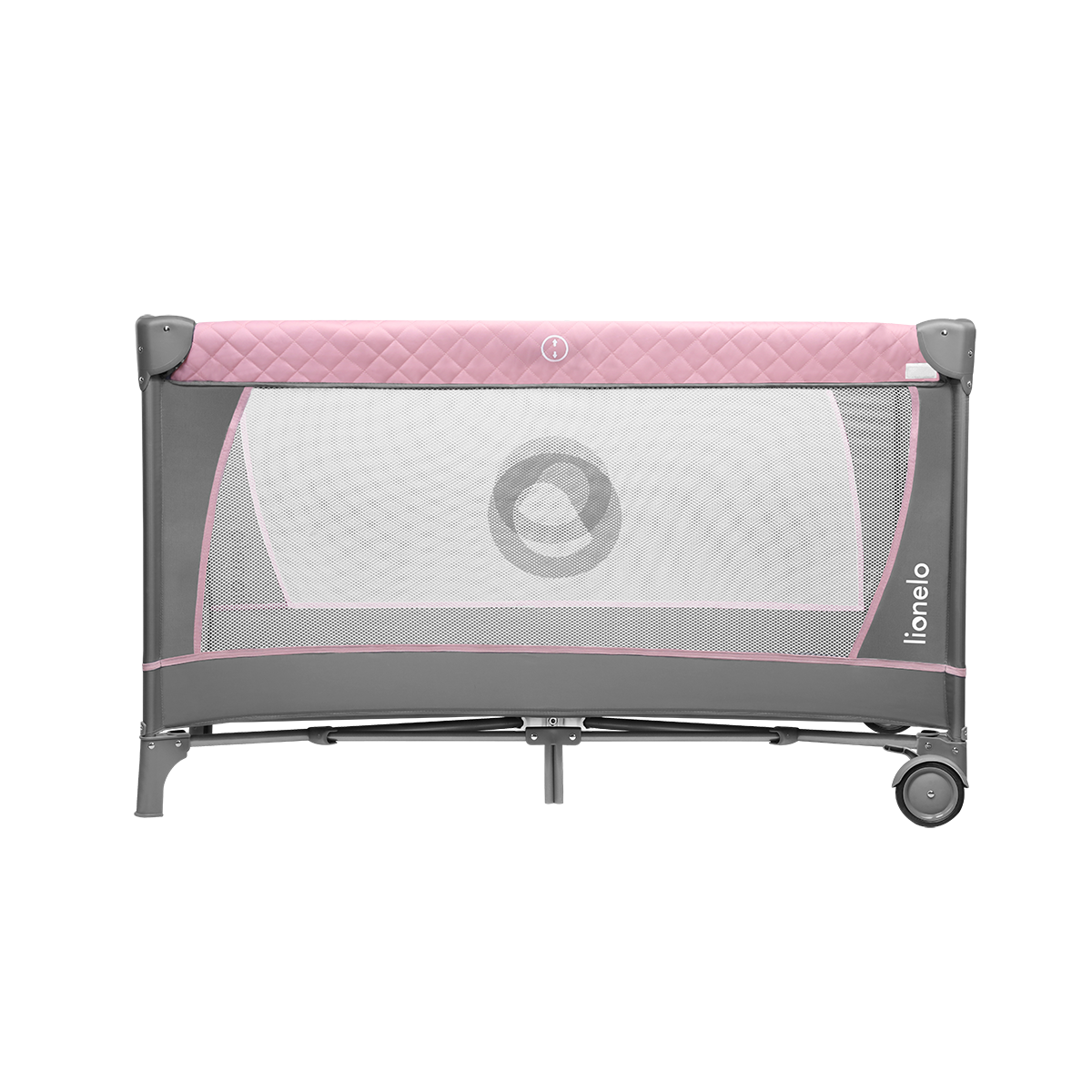travel cot product view 4 Lionelo Flower Flamingo
