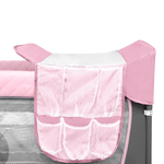 travel cot product view 7 Lionelo Flower Flamingo
