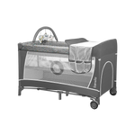 travel cot product view 3 Lionelo Flower Grey Scandi