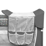 travel cot product view 6 Lionelo Flower Grey Scandi