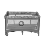 travel cot Lionelo Flower Grey Stone