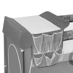 travel cot product view 4 Lionelo Flower Grey Stone