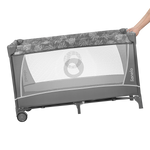 travel cot product view 5 Lionelo Flower Grey Stone