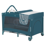 travel cot product view 2 Lionelo Flower Turquoise