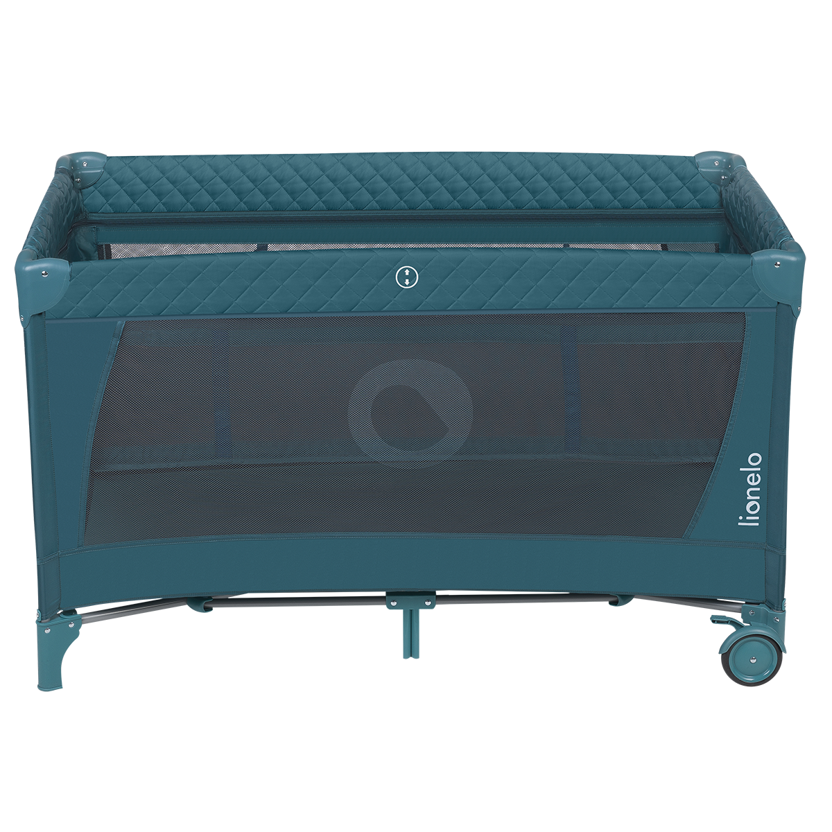 travel cot product view 4 Lionelo Flower Turquoise