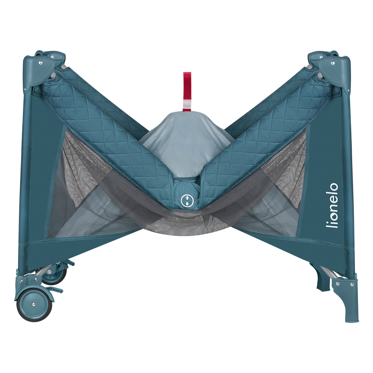 travel cot product view 7 Lionelo Flower Turquoise
