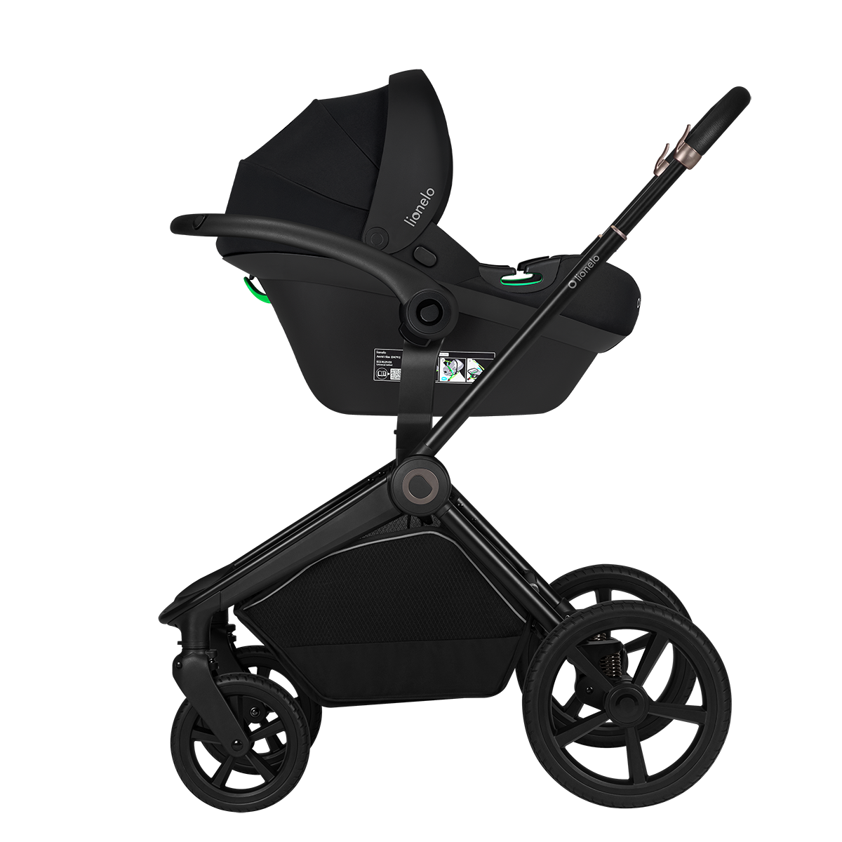 3-in-1 stroller product view 6 Lionelo Freya 3-in-1 Black Onyx