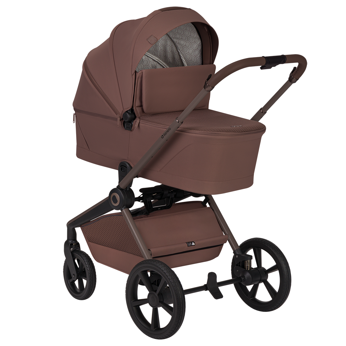 3-in-1 stroller product view 5 Lionelo Freya 3-in-1 Brown Chocolate