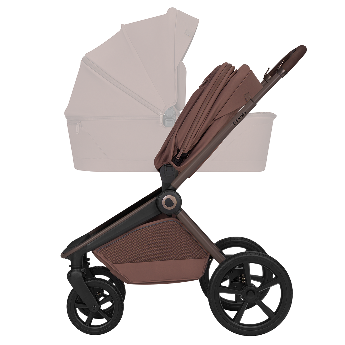 3-in-1 stroller product view 7 Lionelo Freya 3-in-1 Brown Chocolate