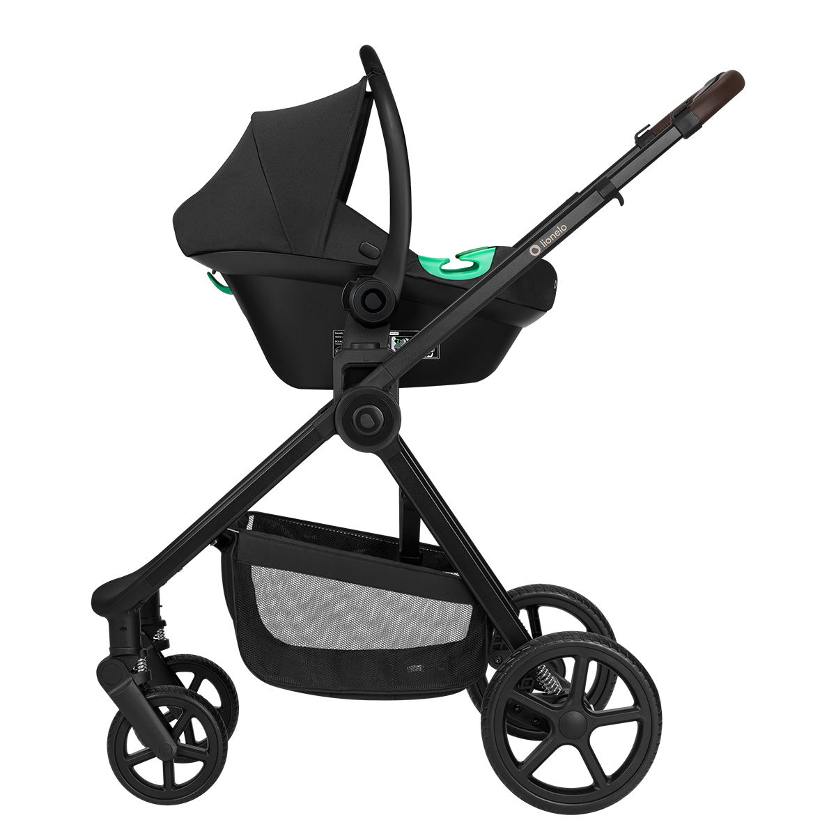 3-in-1 stroller product view 4 Lionelo Greet 3-in-1 Beige Taupe