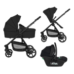 3-in-1 stroller with carrycot, stroller seat and car seat Lionelo Greet 3-in-1 Black Onyx