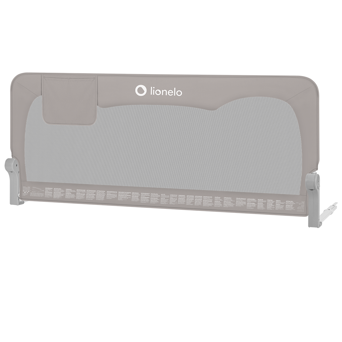 bed safety rail product view 2 Lionelo Hanna Grey Melange