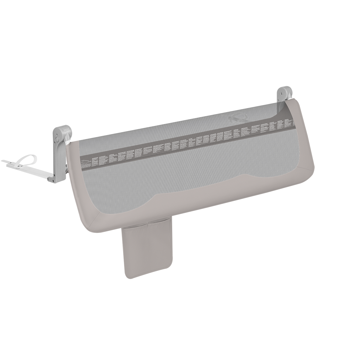bed safety rail product view 5 Lionelo Hanna Grey Melange