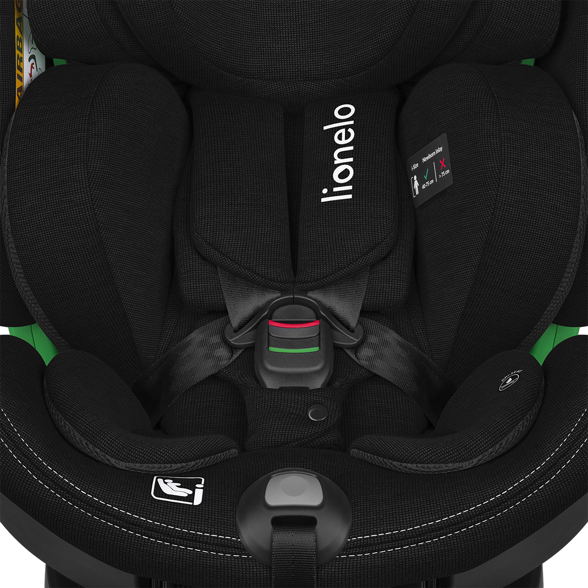 i-Size convertible car seat product view 6 Lionelo Harmony i-Size Black Carbon Bamboo