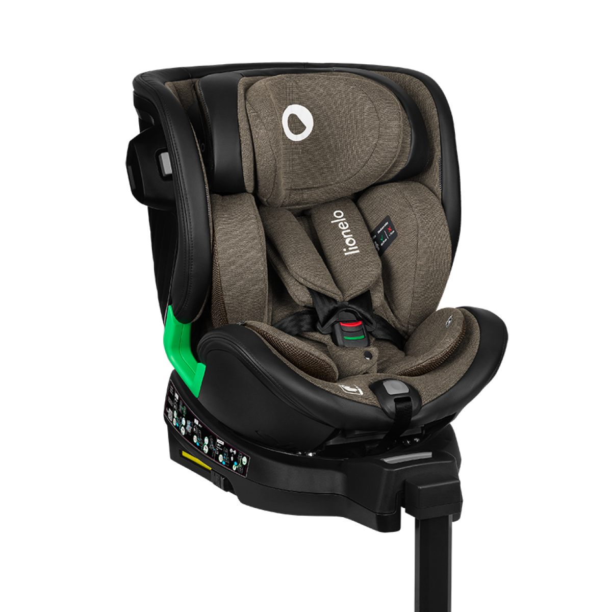 i-Size convertible car seat Lionelo Harmony i-Size Green Olive Leather