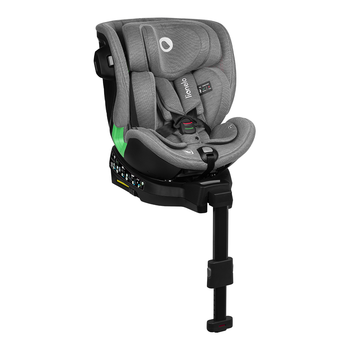 i-Size convertible car seat product view 2 Lionelo Harmony i-Size Grey Concrete Bamboo