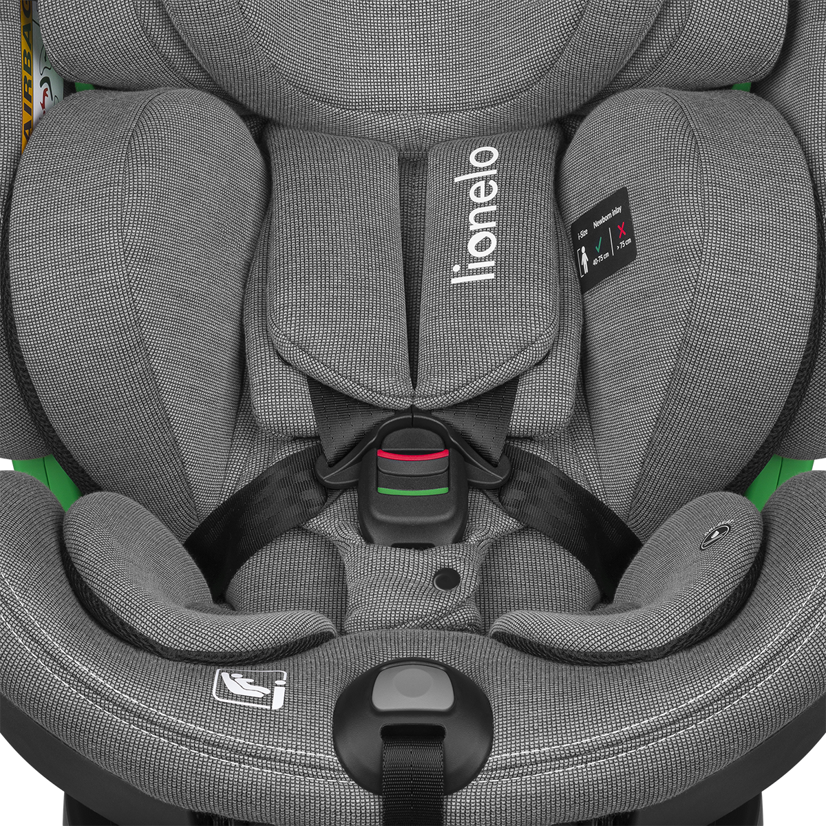 i-Size convertible car seat product view 6 Lionelo Harmony i-Size Grey Concrete Bamboo