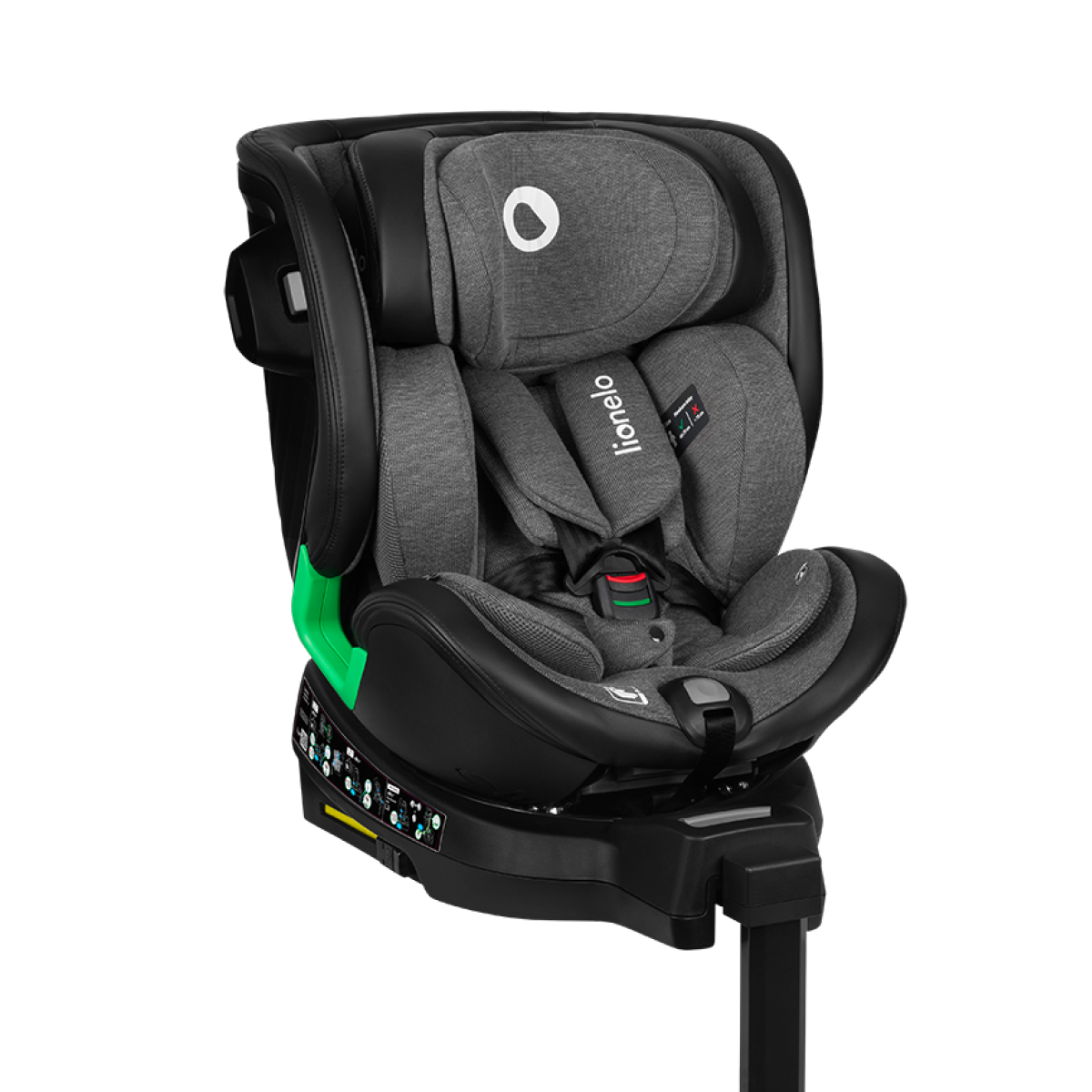 i-Size convertible car seat Lionelo Harmony i-Size Grey Graphite Leather