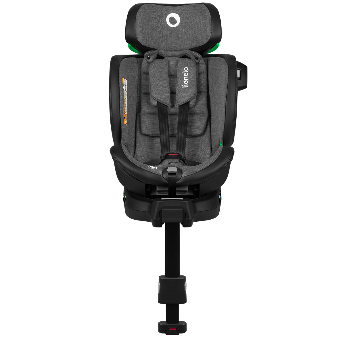 i-Size convertible car seat product view 2 Lionelo Harmony i-Size Grey Graphite Leather